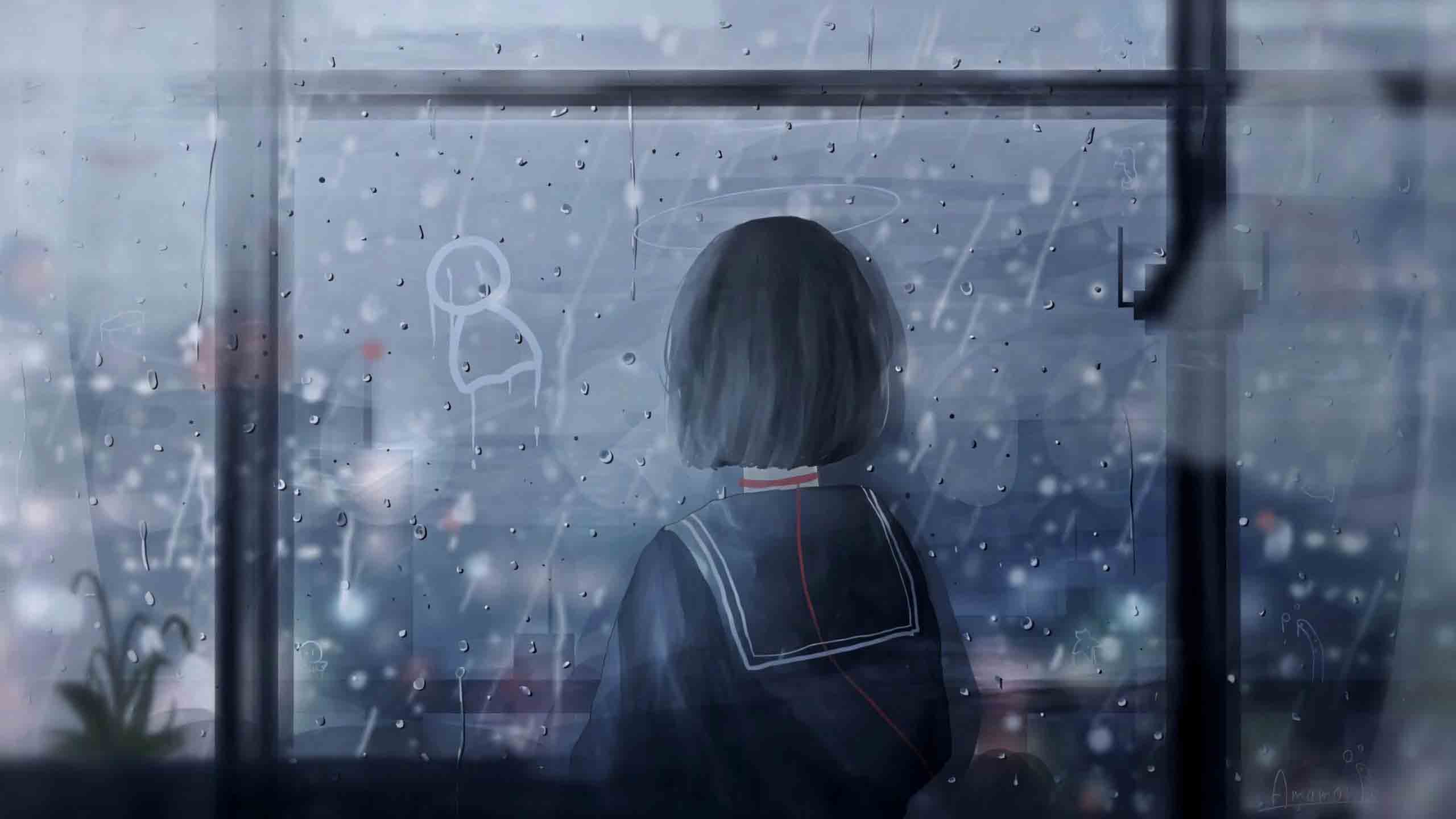 anh mua buon anime ngang 2560px 1440px 2k 19