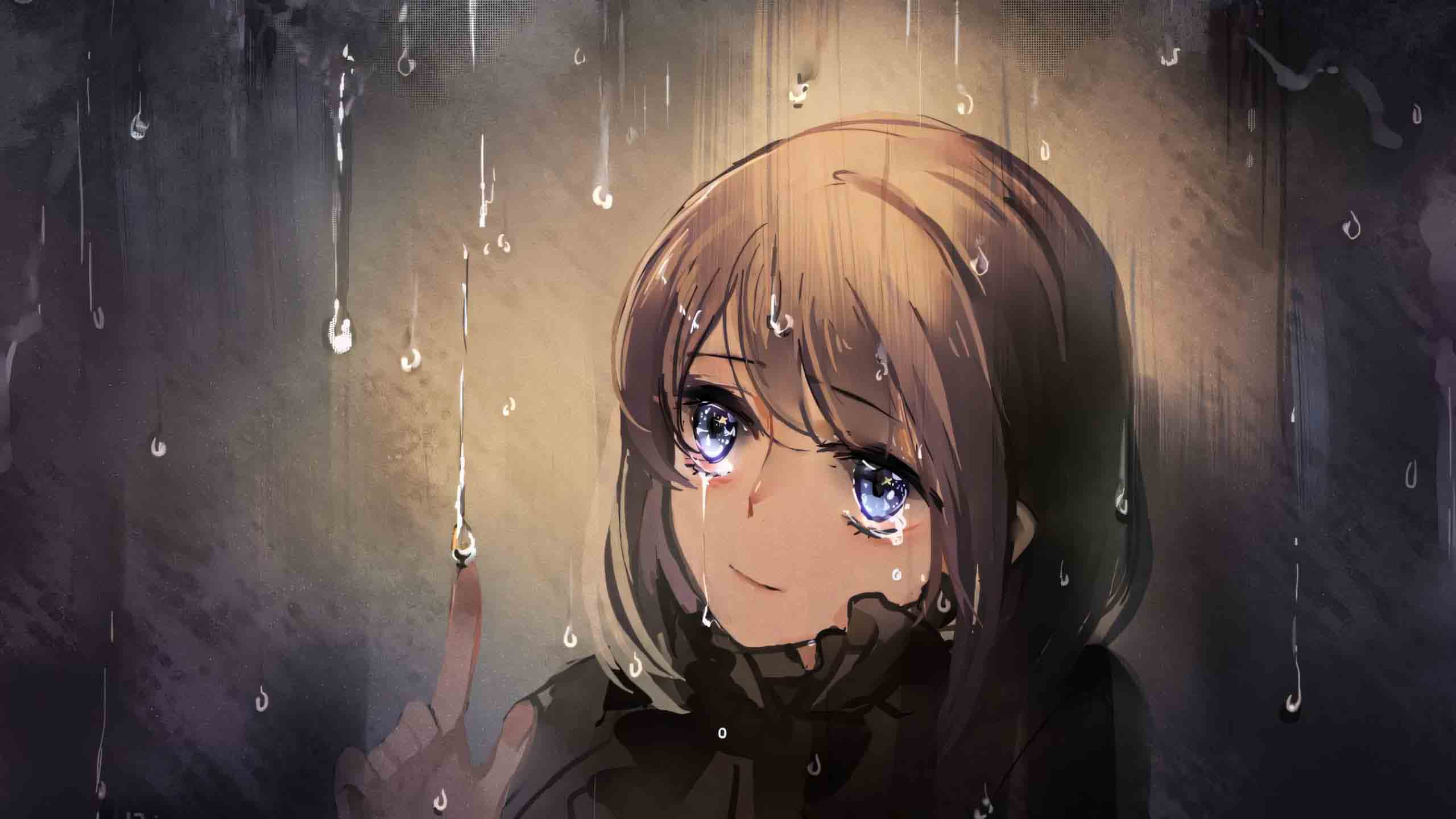 anh mua buon anime ngang 2560px 1440px 2k 2