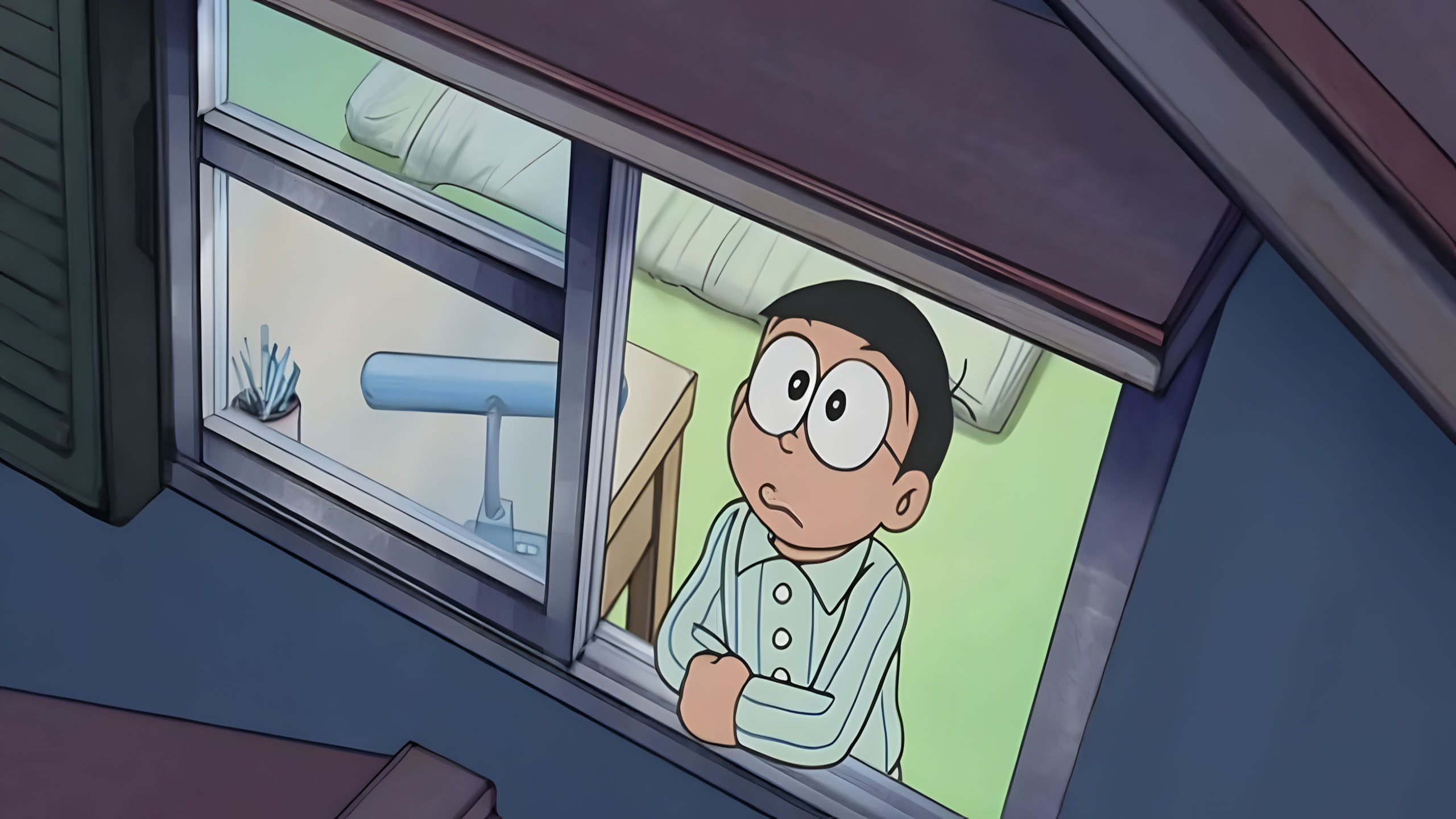 anh nobita buon co don 2560px 1440px 2k 2