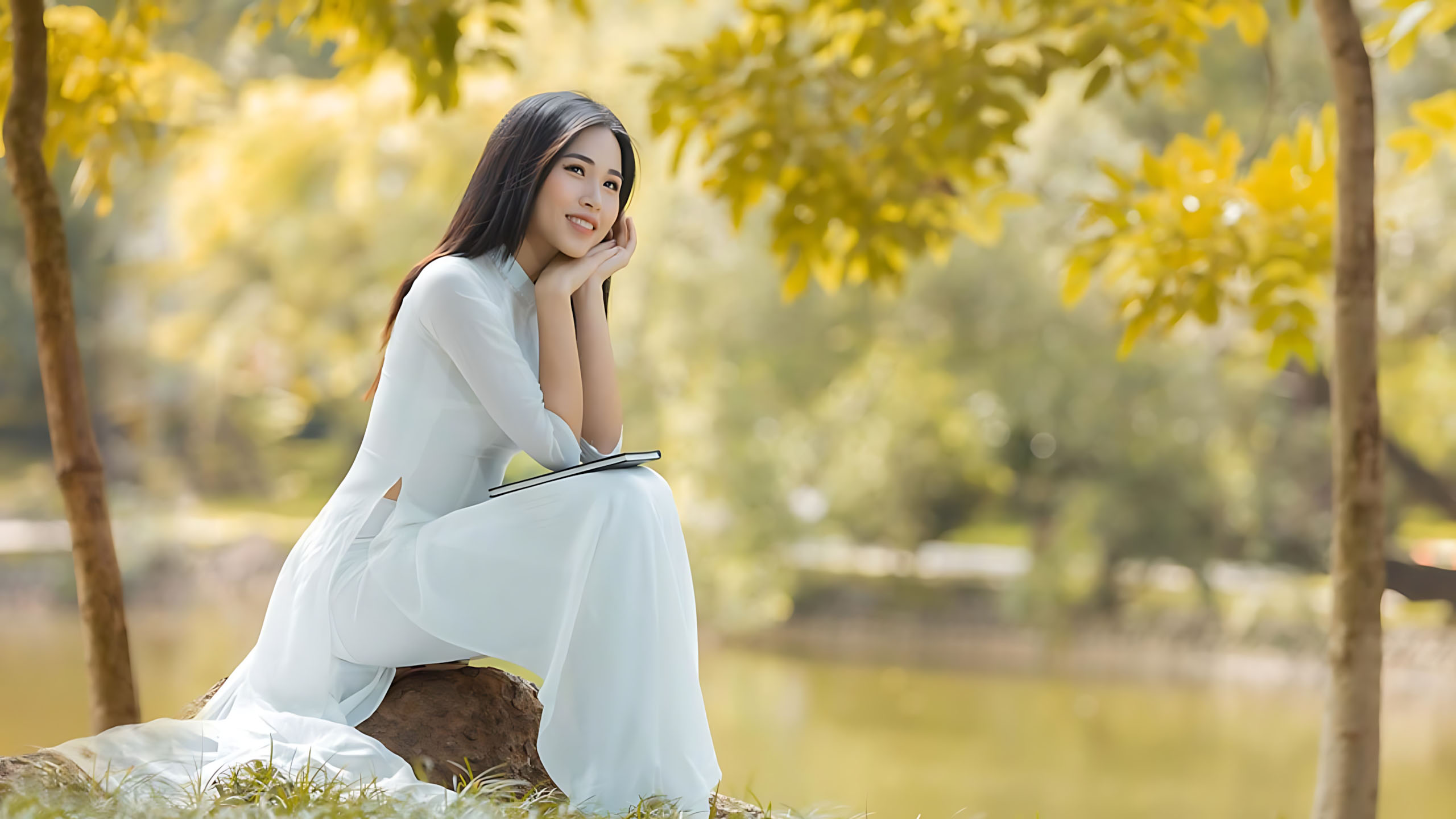 hinh anh co gai mua thu buon ngang 2560px 1440px 2k 10