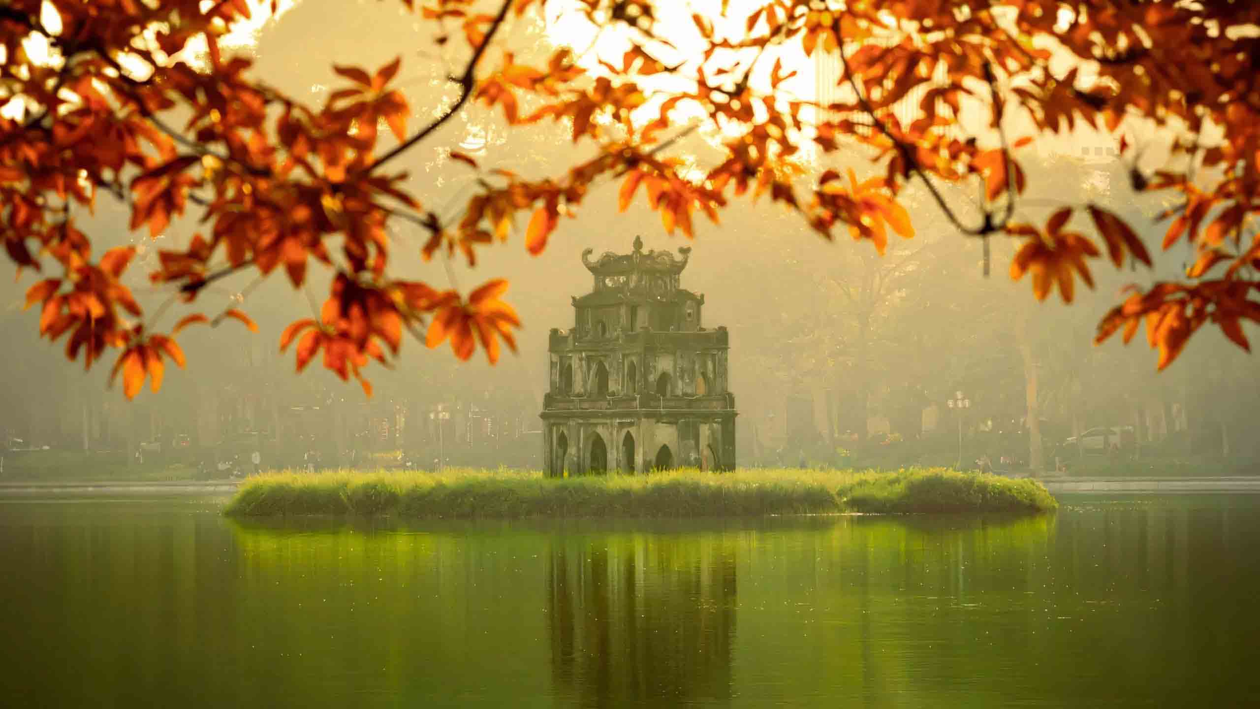 hinh nen may tinh anh mua thu ha noi buon 2560px 1440px 2k 7