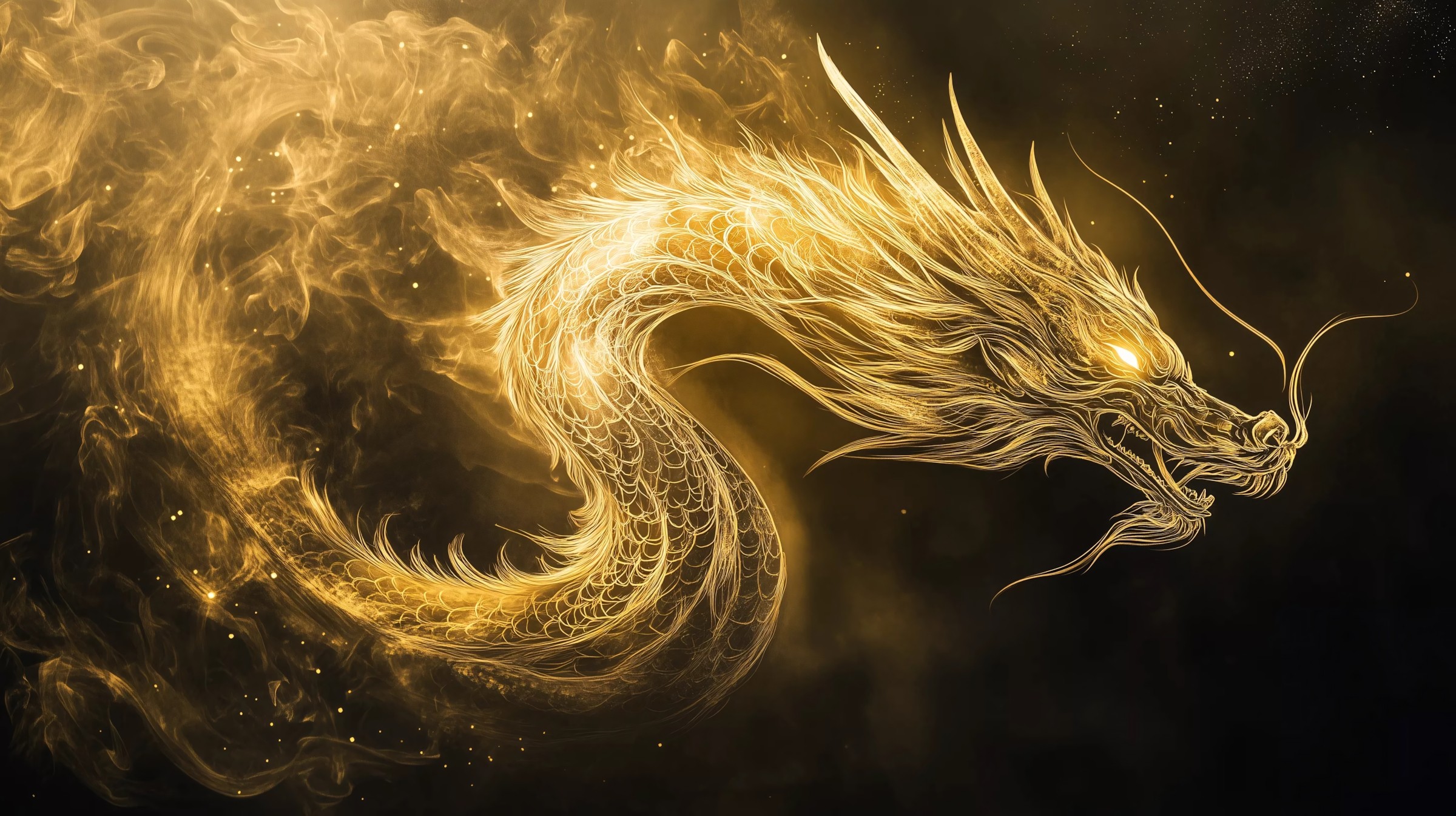 1234+ Hình Nền Rồng 🐉 (Con Rồng, 3D, Vàng) Cho Điện Thoại Và Máy Tính