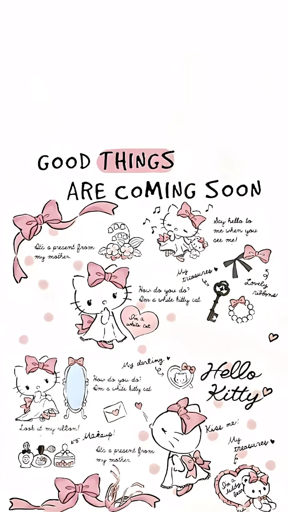 890+ Hình Nền Nơ 🎀 (Hello Kitty, Coquette, Có Chữ) Cho Máy Tính Và Điện Thoại