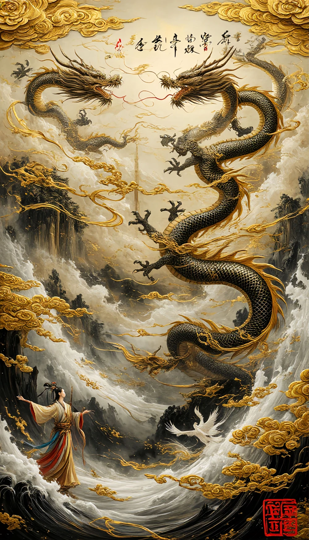 1234+ Hình Nền Rồng 🐉 (Con Rồng, 3D, Vàng) Cho Điện Thoại Và Máy Tính