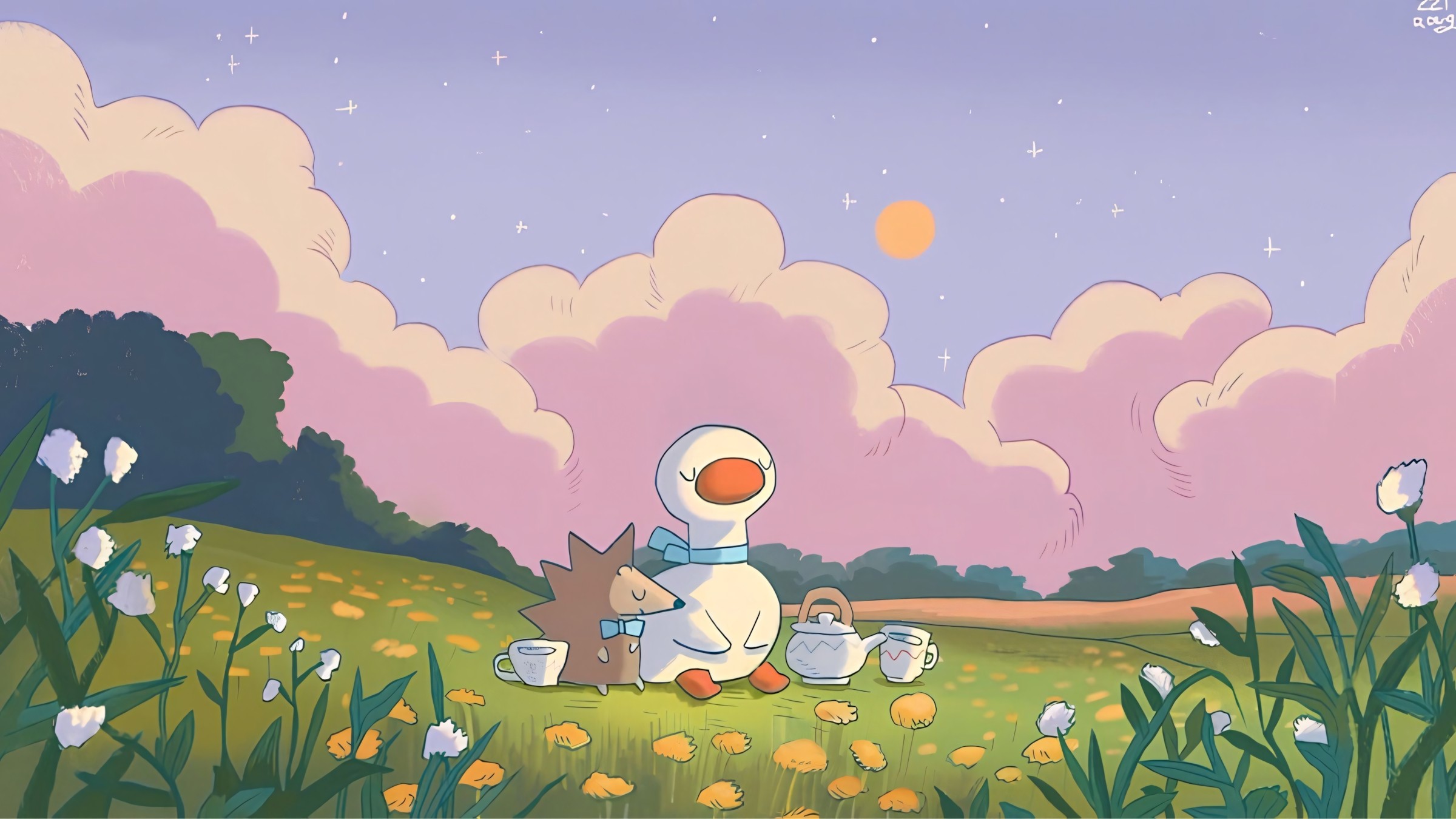 863+ Hình Nền Máy Tính Chill Cute 🌙 (Pastel, Thư Giãn, Thư Thái) Cho Laptop