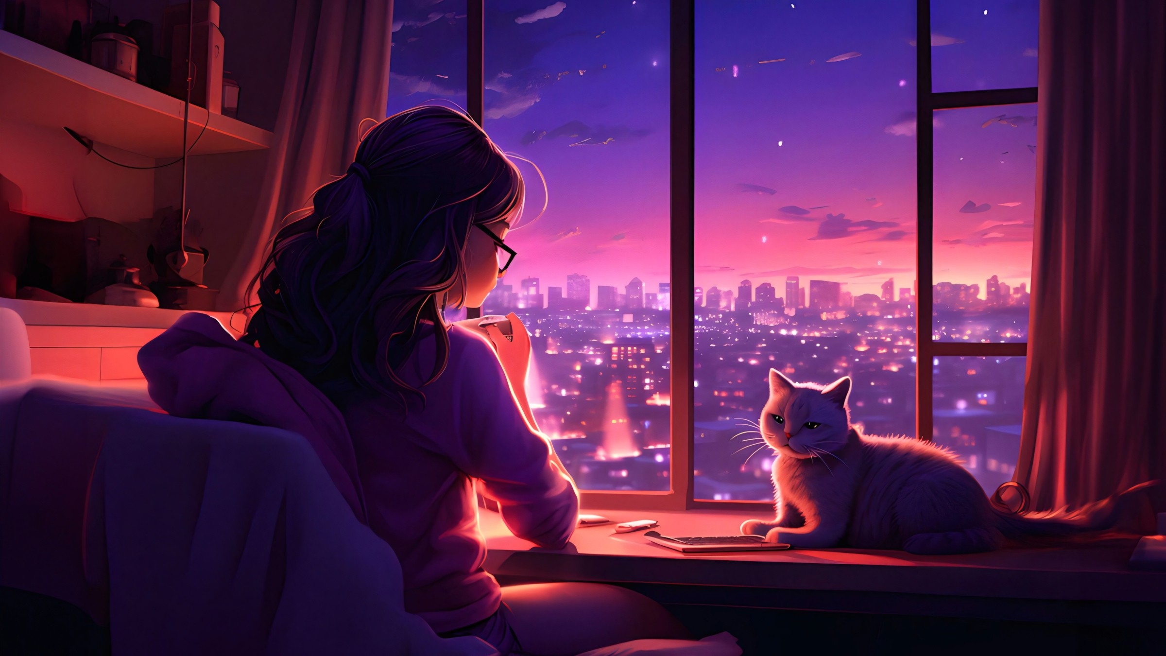 863+ Hình Nền Máy Tính Chill Cute 🌙 (Pastel, Thư Giãn, Thư Thái) Cho Laptop