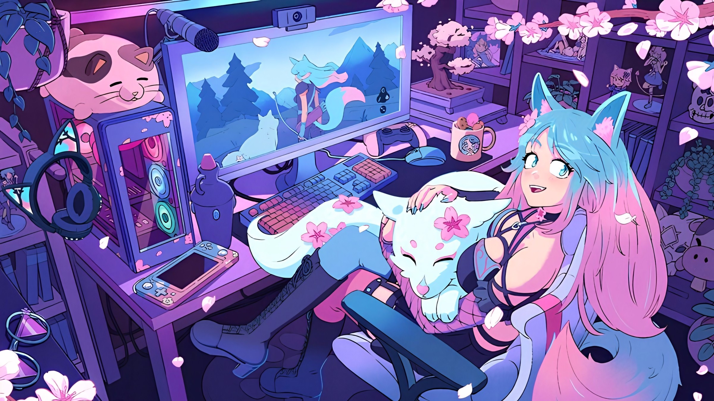863+ Hình Nền Máy Tính Chill Cute 🌙 (Pastel, Thư Giãn, Thư Thái) Cho Laptop