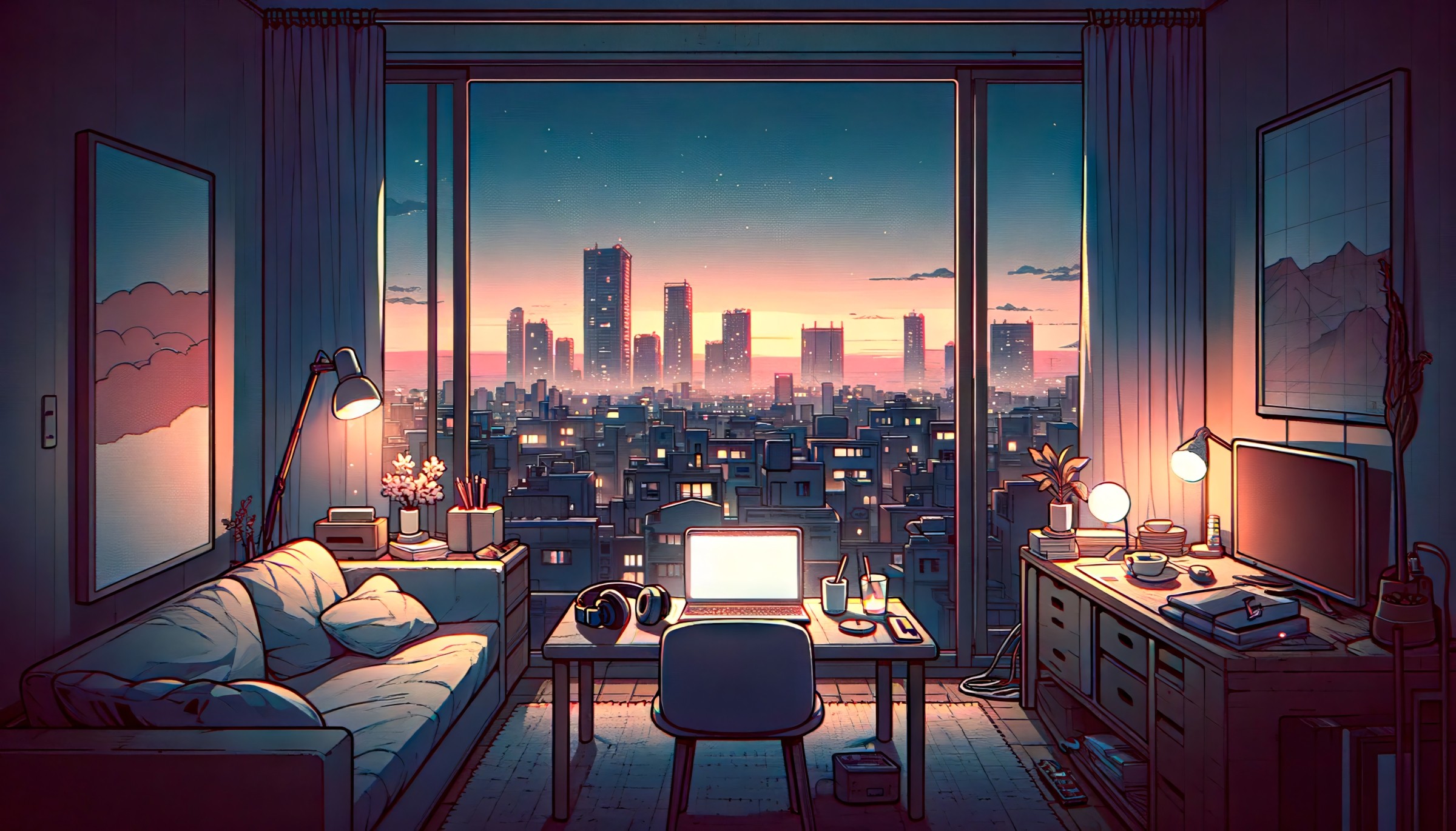 863+ Hình Nền Máy Tính Chill Cute 🌙 (Pastel, Thư Giãn, Thư Thái) Cho Laptop